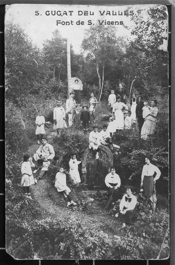 Font Sant vicenç. excursió al 1915