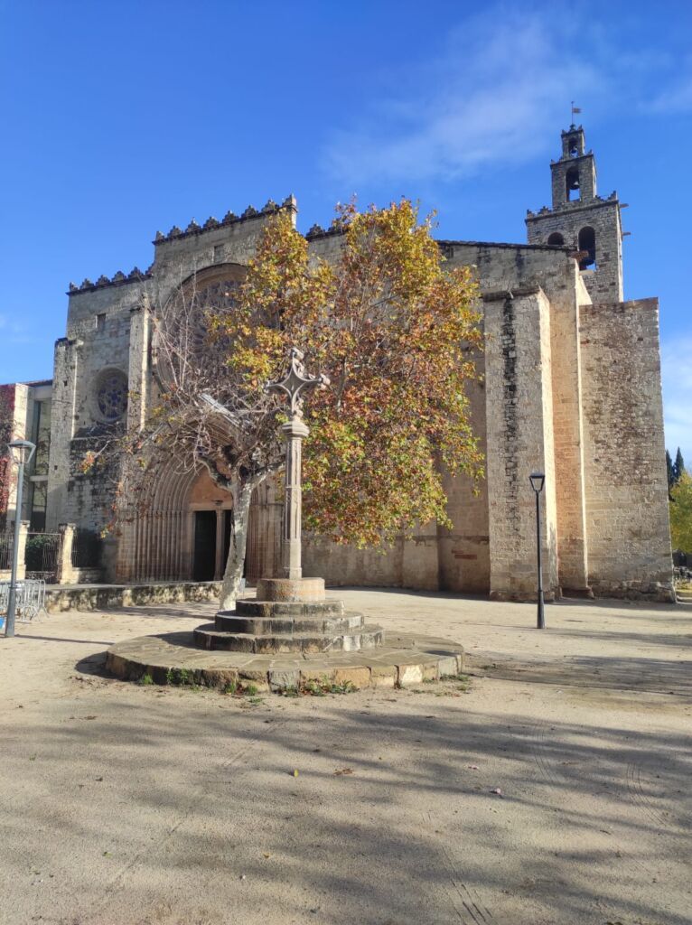 Text que esmenta “la creu de pedra” l’any 1402 (Biblioteca de Catalunya, ms. 1136)